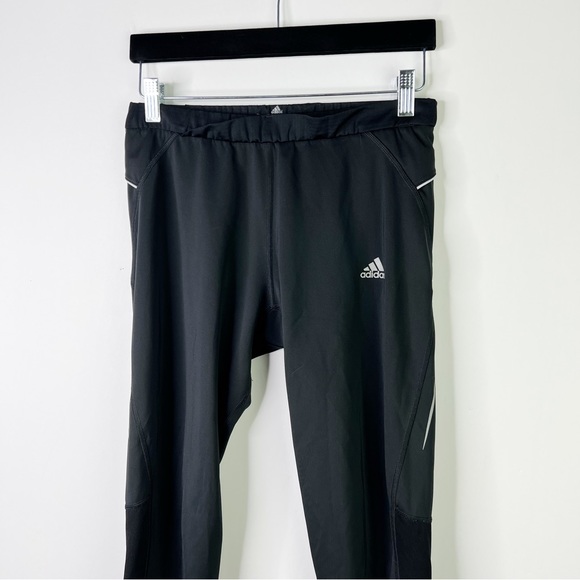 Adidas Performance Athletic Leggings Training Ankle Zipper Mesh Black Size M - Picture 4 of 14